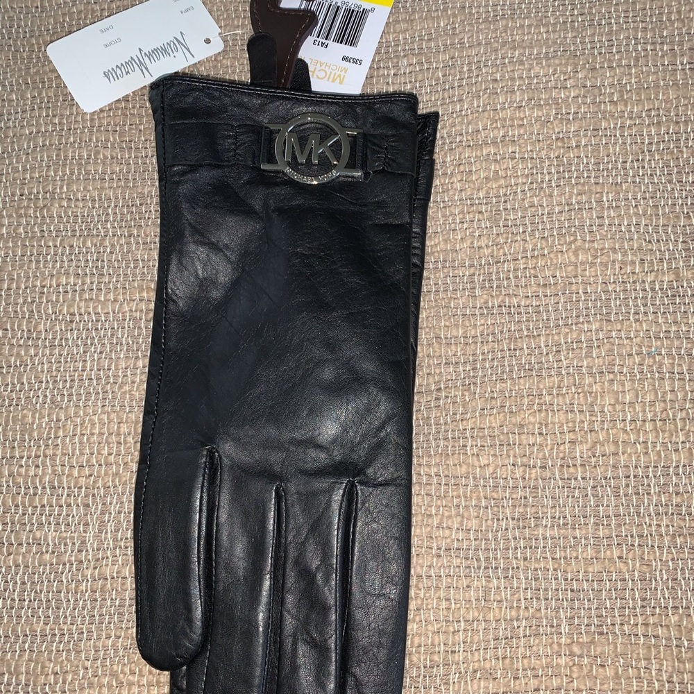 NWT Michael Kors Leather Gloves